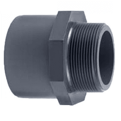 Image of PVC Threaded End - 50x63x1''1 / 2 Lot Of 4 Pieces