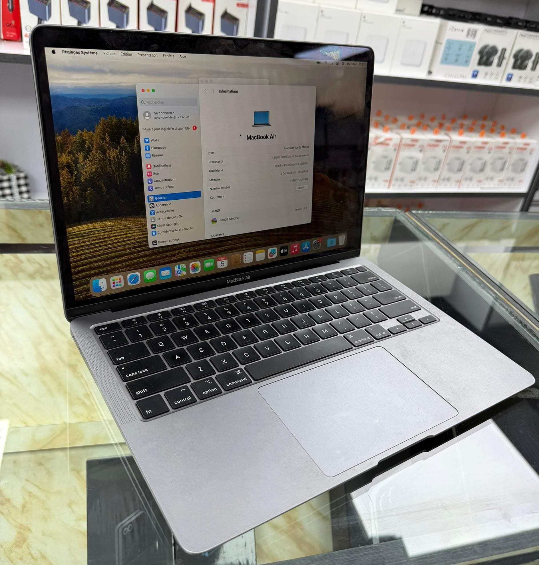 Image de MACBOOK AIR 2020 - 256/8