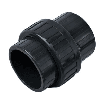 Image of Raccord union pvc - diamètre 75 - gris