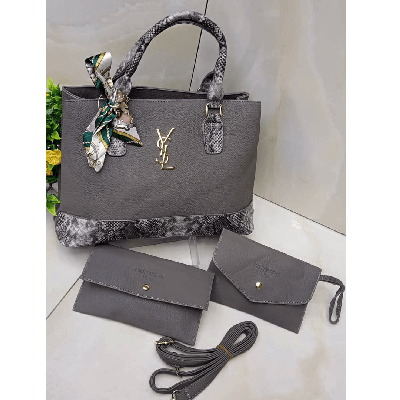 Image de ensemble de sac à main YSL gris