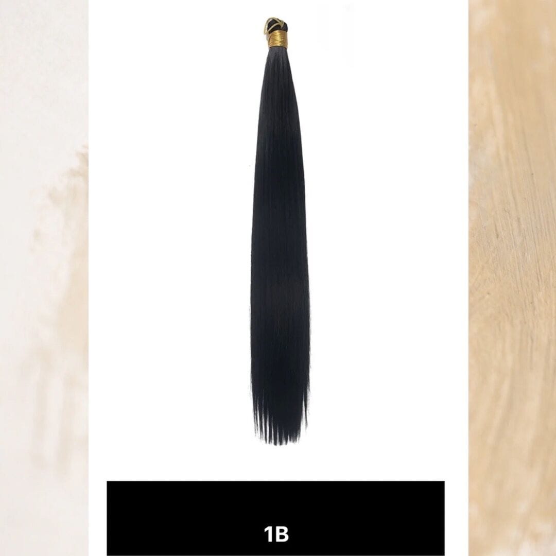 Image de silky straight hair single color