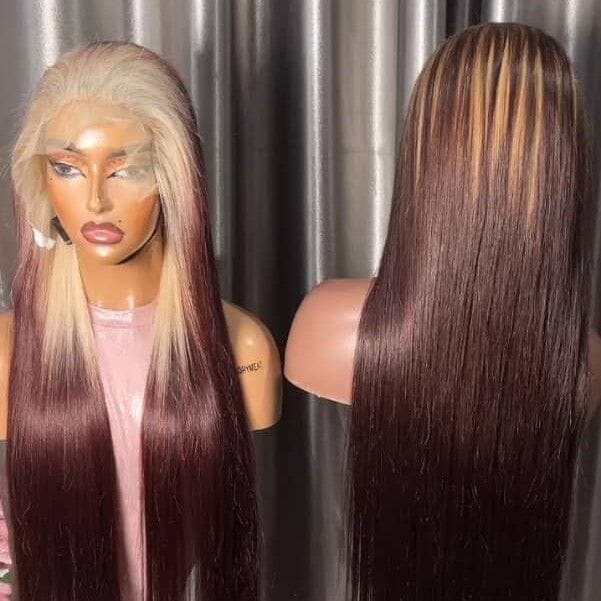 Image de 100% H.H Extra-long T: 24 lisse teintée