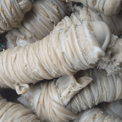 Image de Serviette + gros intestins de boeuf attachés