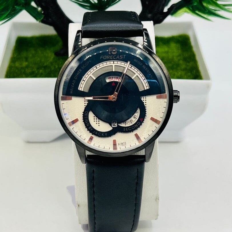 Image of men's leather watch