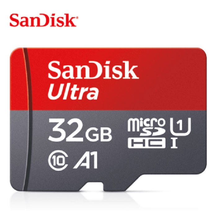 Image of 100% Original And Authentic 120MB/s A1 SanDisk TF - SD  Memory Card - Micro SD Class 10 UHS-1  /  C10 - A1 - U1