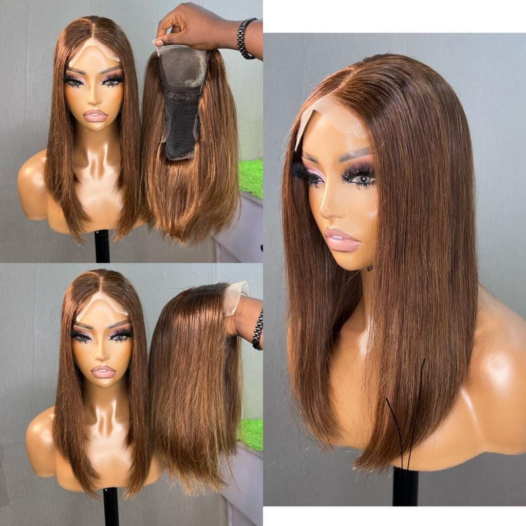 Image de Perruque avec lace frontale 100% Human Hair