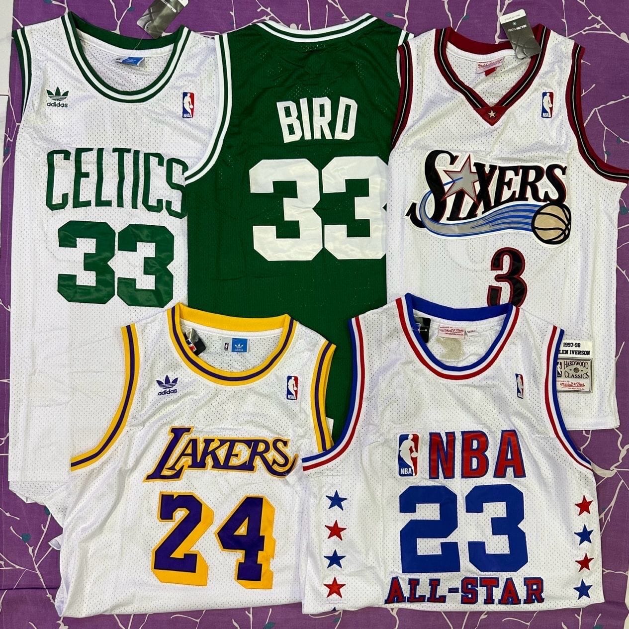 Image of NBA jerseys