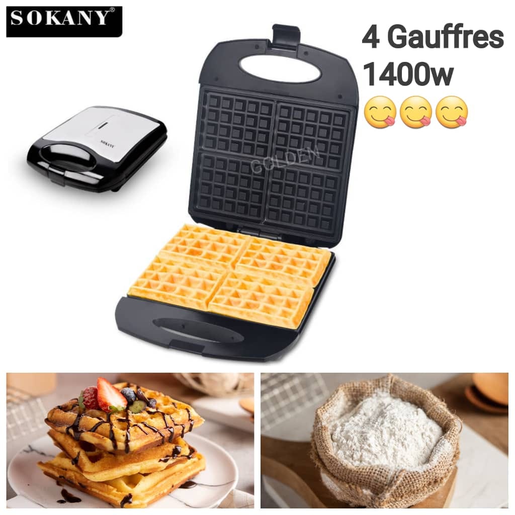 Image de machine à gaufres 4 compartiments