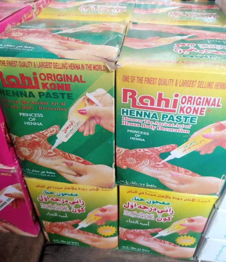 Image de henné en tube