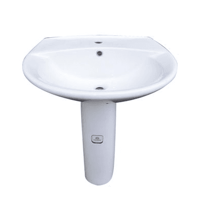 Image de Lavabo + Colonne Universelle - Blanc VECTRA