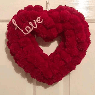 Image of Wreath- Carmine Red