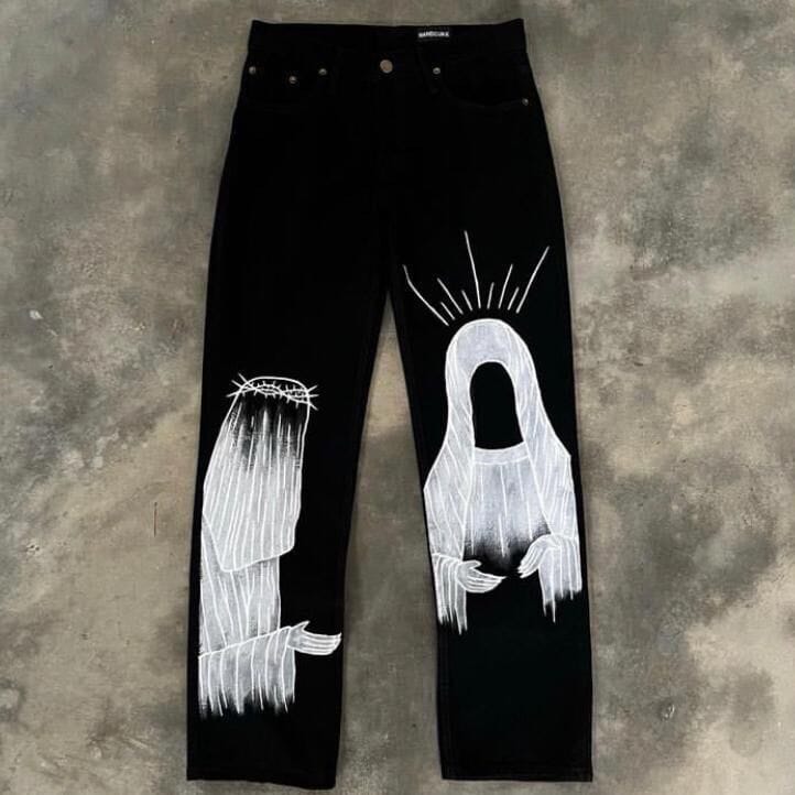 Image de pantalon boyfriend avec design