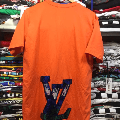 Image de T-shirt orange Lino Versace