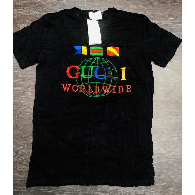 Image de T-shirts Gucci - Noir/Blanc/Orange
