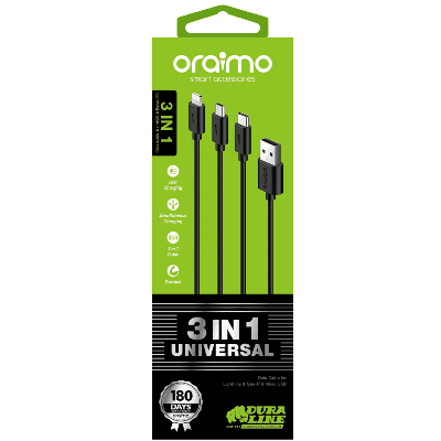Image de Oraimo 3 in 1 universal data Cable