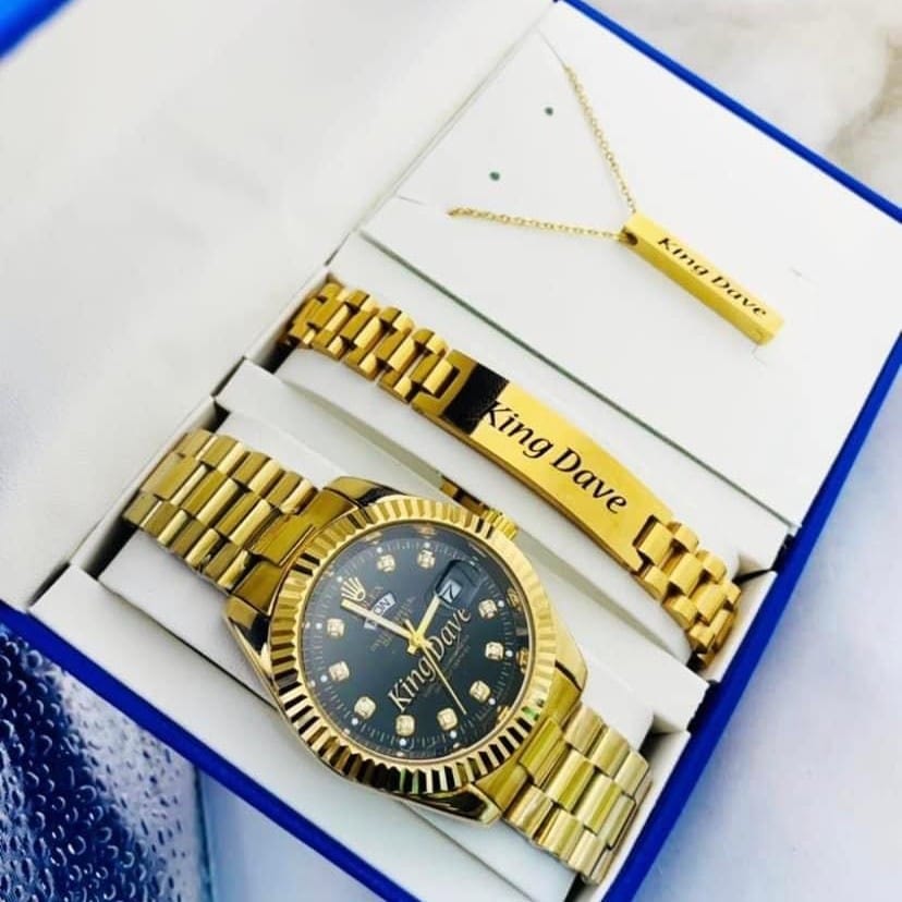 Image de Rolex+ gourmette+ collier personnalisé