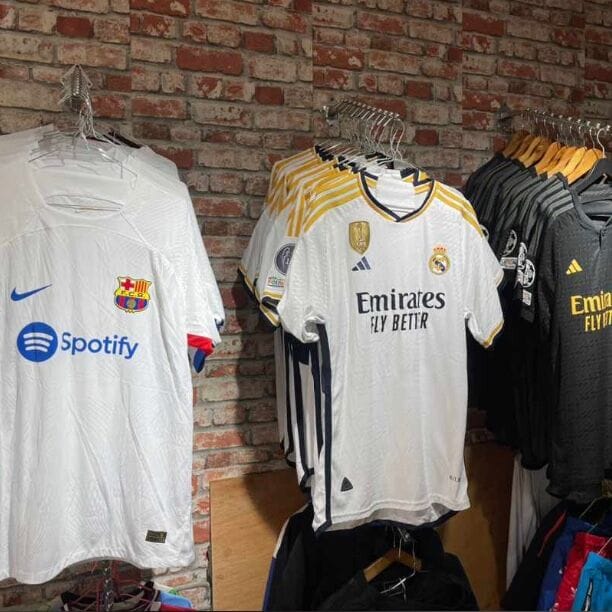 Image of Real, Barcelona and many other fan and pro version jerseys