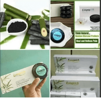 Image of Natural essence bamboo carbon whitening soap  ( 100g × 3 pieces)