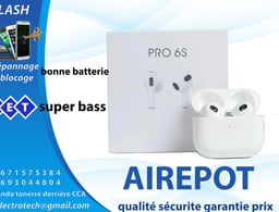 Product image for Wireless Earbuds Pro 6S with Charging Case