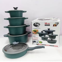 Image du produit Ensemble de 5 Pièces de Batterie de Cuisine en Céramique Antiadhésive