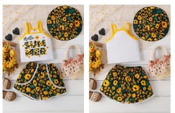 Image du produit Chapeau Bob Noir à Imprimé Floral