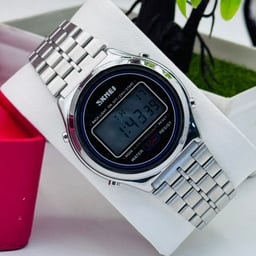 Product image for SKMEI Digital Gold Watch with LCD Display and Metal Band