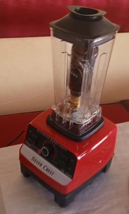 Image du produit Blender Silver Crest Rouge et Noir avec Bol en Verre