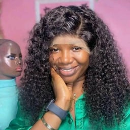 Product image for Curly Mixed-Race Wig, 20-inch Length