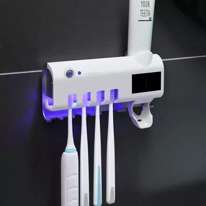 Image du produit : distributeur de dentifrice avec range brosses à dents