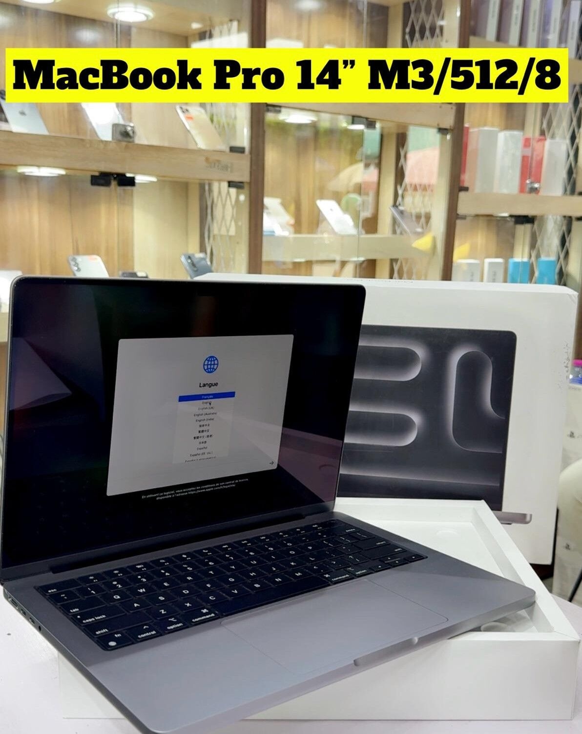 Image du produit : MACBOOK PRO 14" - M3/512/8