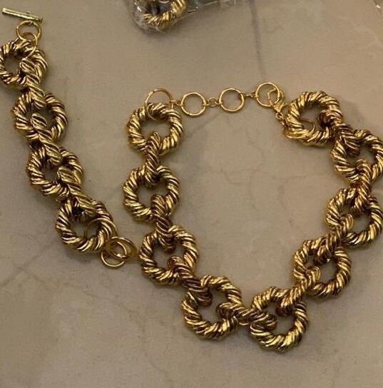 Image du produit : ensemble chaîne et bracelet (bien lourd)