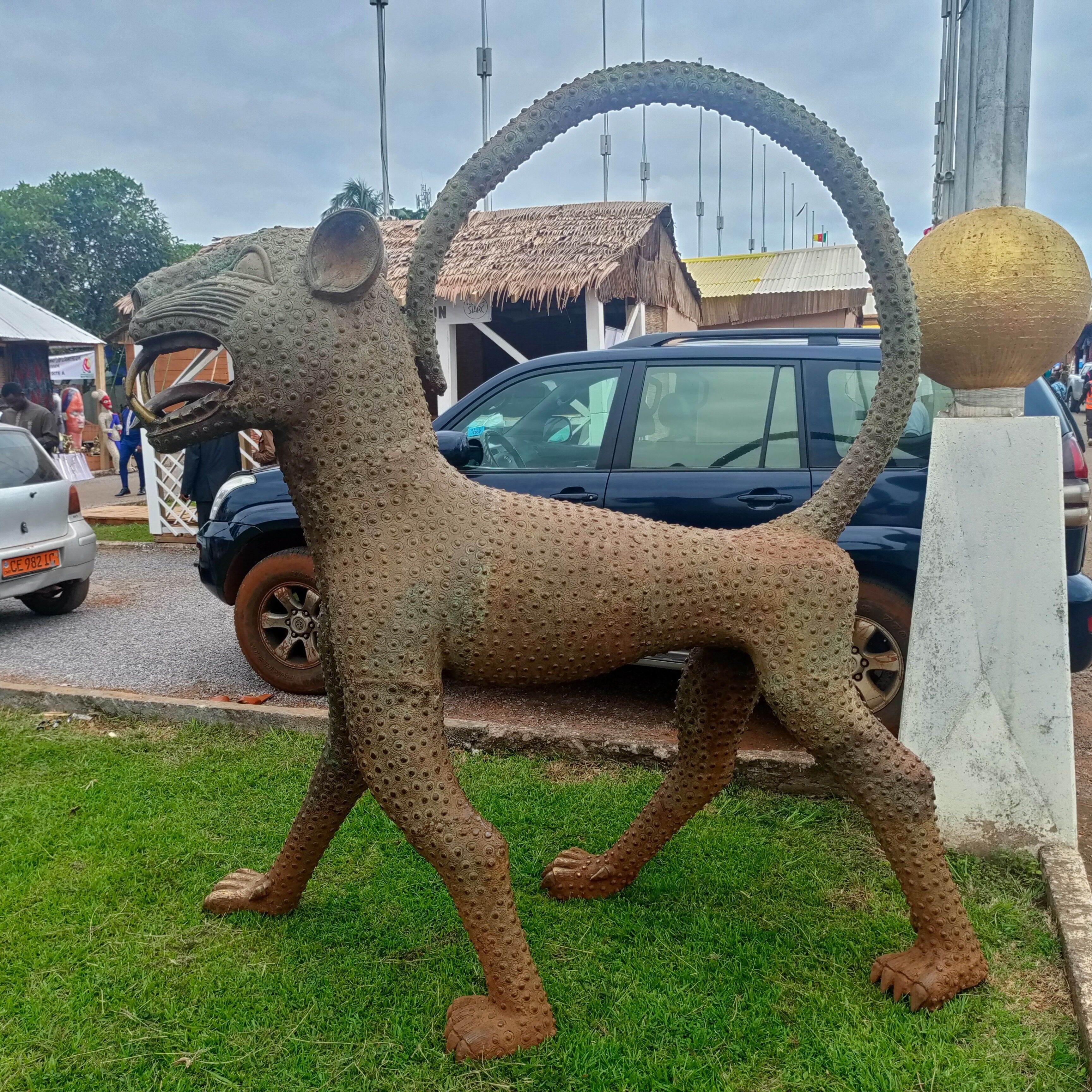 Image du produit : panthère en bronze massif