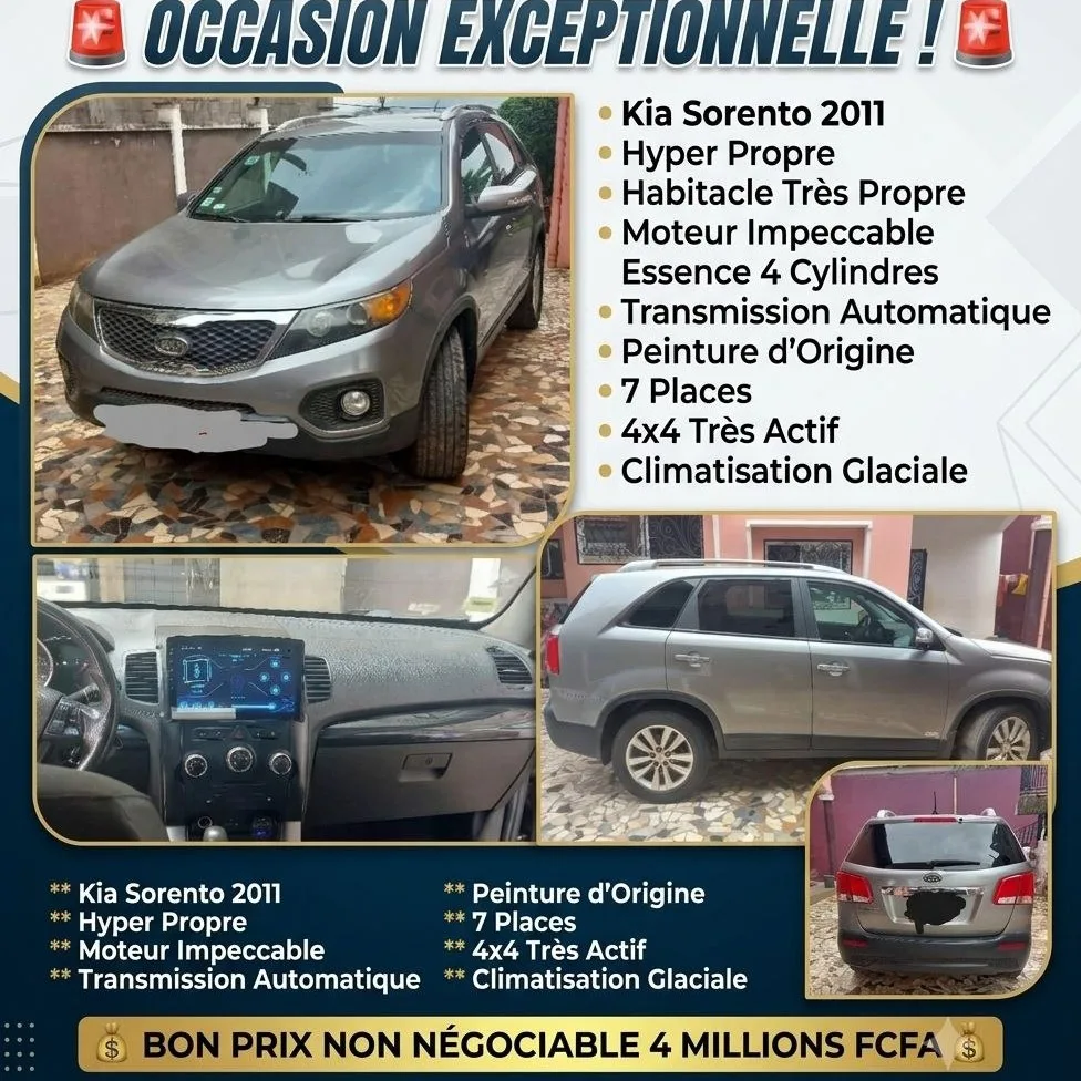 Photo 1 du produit - VOITURE KIA SORENTO 2011