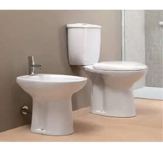 Product image attachment 1 - WC + Bidet + Heavy toilet seat + Flushless Flush Mechanism- White CLIZIAg