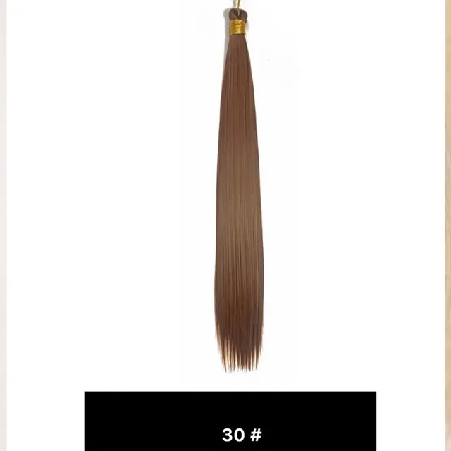 Image de silky straight hair single color