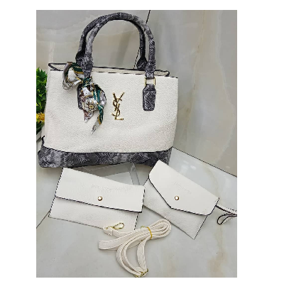 Photo 1 du produit - ensemble de sac à main YSL blanc