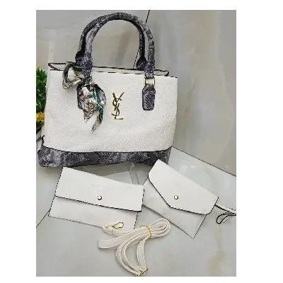 Image de ensemble de sac à main YSL blanc