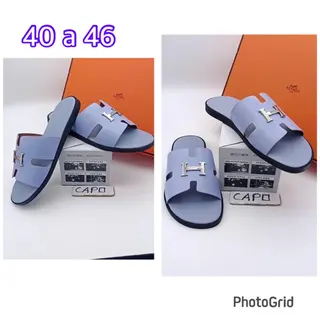 Product image attachment 3 - Hermès men's slippers with cardboard