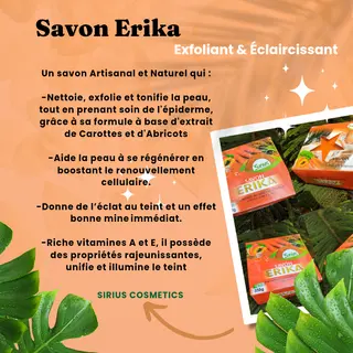 Product image attachment 4 - Savon ERIKA (aux extraits de carottes & d'abricots)