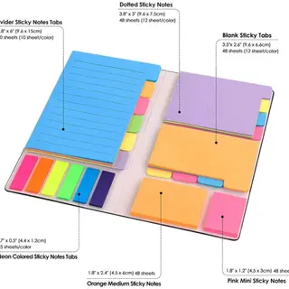 ShoppyMS Product image - Multicolor Sticky Notes & Page Marker Set