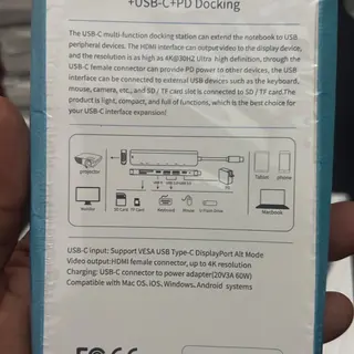 Photo 2 du produit  - USB-C TO HDMI SD TF CARD READER DOCKING STATION