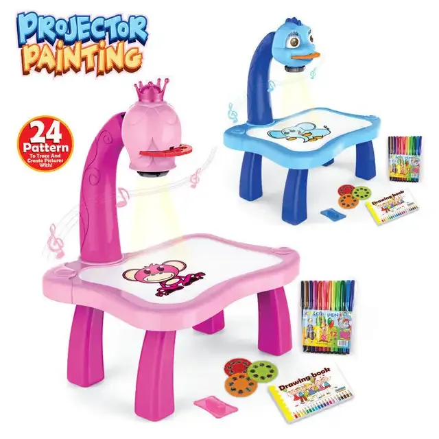 Photo 1 du produit - Tableau de peinture pour enfants, projecteur LED