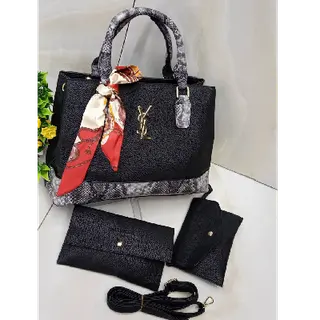 Product image attachment 1 - black YSL  hand bag set