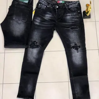 Product image attachment 1 - pantalon jean destroy