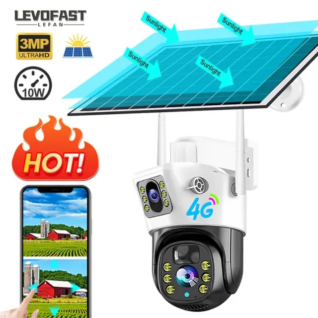 Image de caméra solaire rechargeable