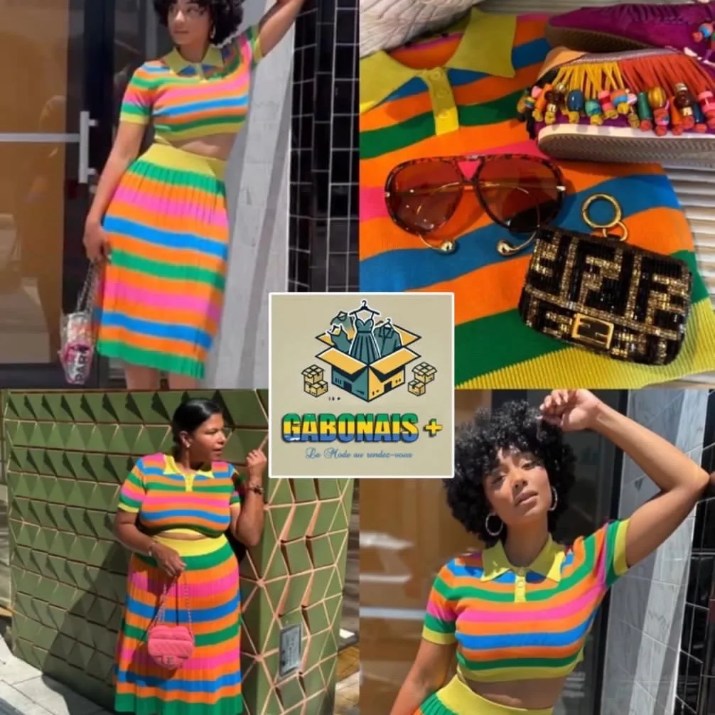 Product image attachment 1 - Jamaican colorful two piece