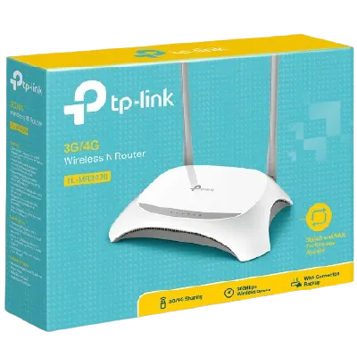 Image de Routeur TP LINK avec 4 ports LAN, 1 port WAN et 1 port USB, 300Mbps