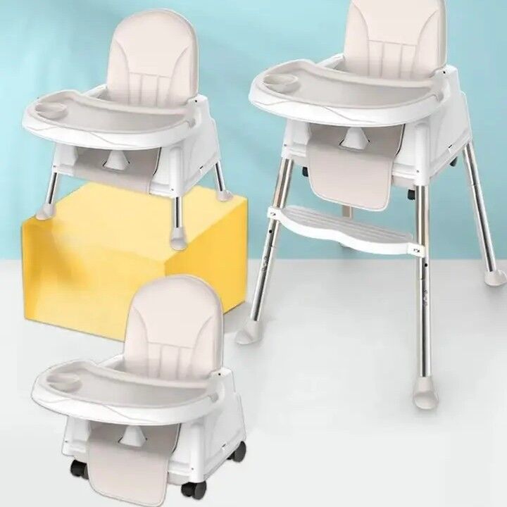 Chaise haute multifonctions 3 en 1 portable pour bébé. 
