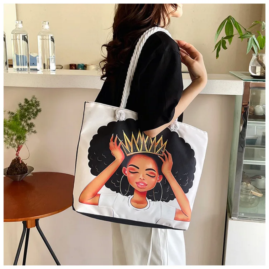 Product image attachment 1 - sac à main en toile