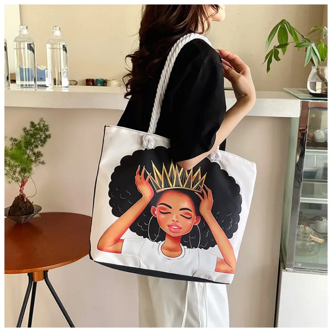 Product image attachment 1 - sac à main en toile